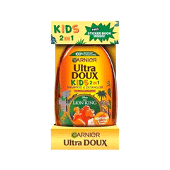 Garnier Ultra Doux Lion King Apricot Kids & Sticker Shampoo Set 400ml