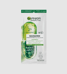 Garnier Skinactive Tissue Mask Ampoule, 2% Niacinamide X Kale