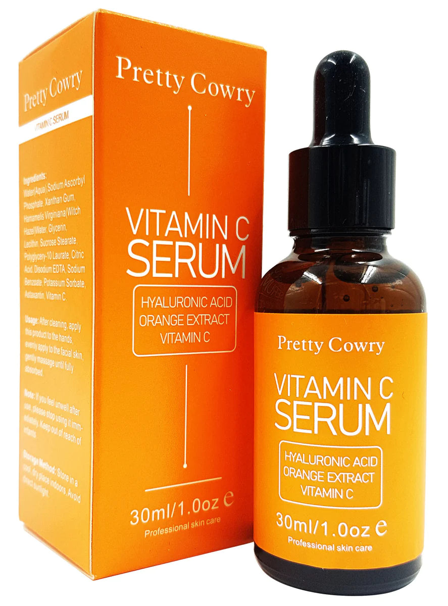 Pretty Cowry Vitamin C Serum With Hyaluronic Acid & Orange Extract 30ml