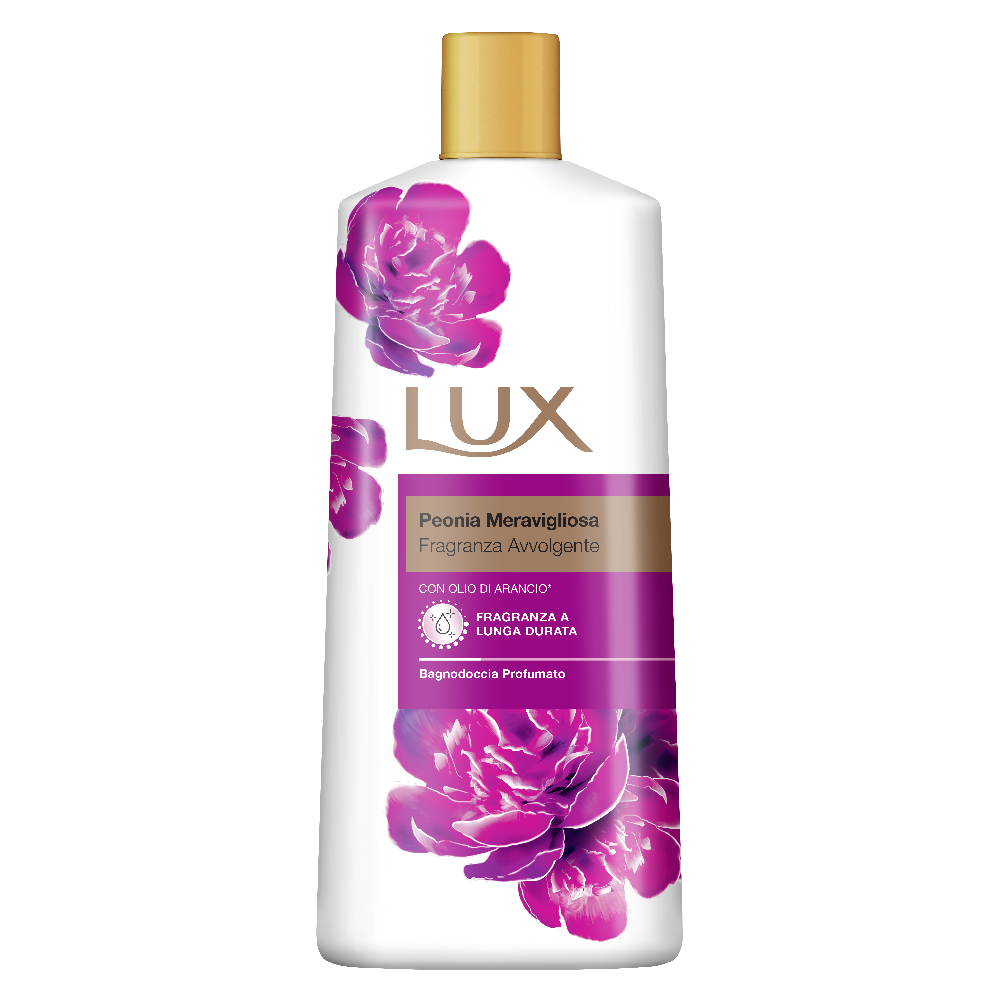 LUX Charming Peony Body Wash with Orange Oil - Men's & Women's Aromatic, Long-Lasting Fine Fragrance Shower Gel, Nourishing Body Cleanser, Aromatic Fragrance Bath Soap - Pack of 1, 1L