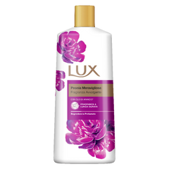 LUX Charming Peony Body Wash with Orange Oil - Men's & Women's Aromatic, Long-Lasting Fine Fragrance Shower Gel, Nourishing Body Cleanser, Aromatic Fragrance Bath Soap - Pack of 1, 1L