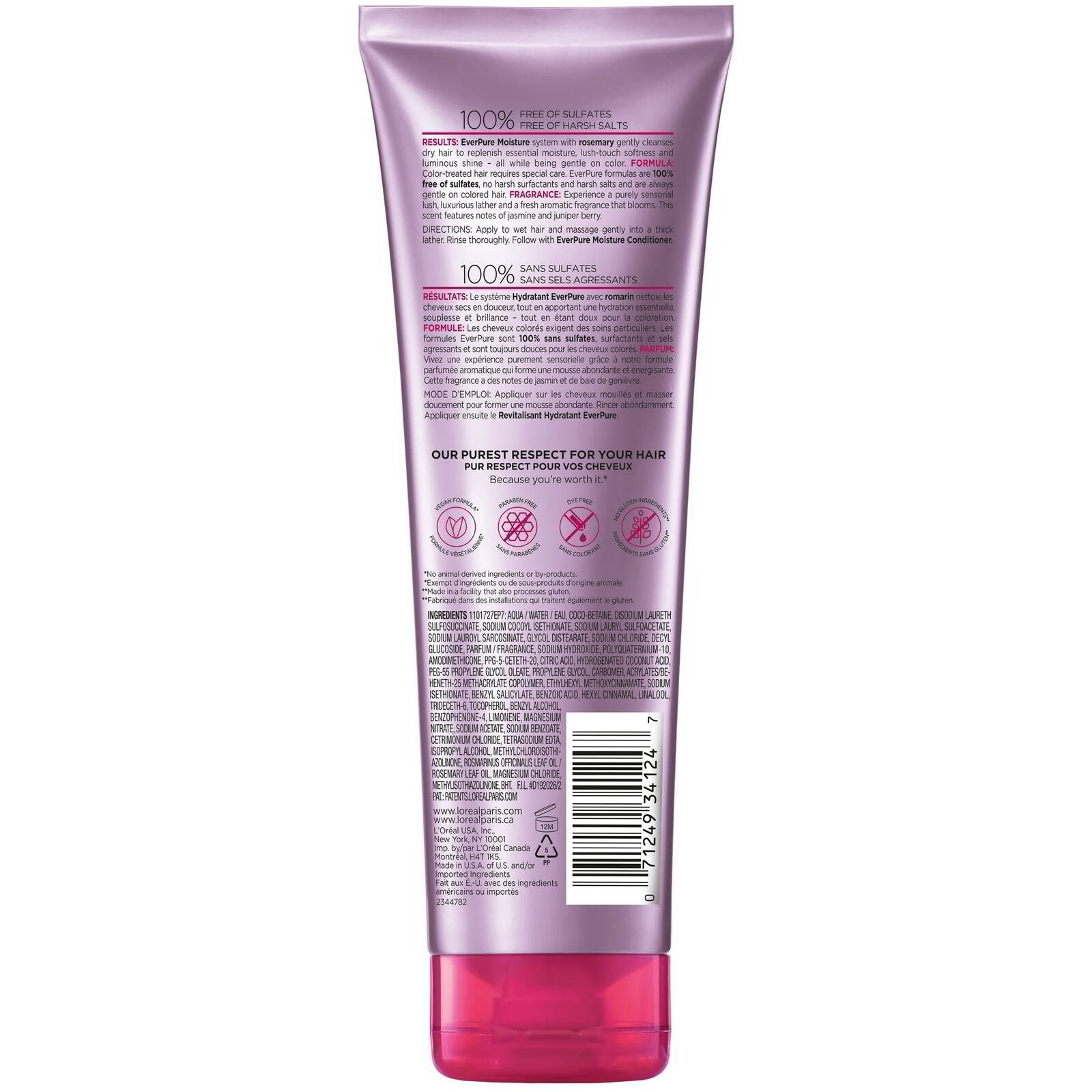 Loreal Everpure Moisture Rosemary Shampoo 250ml