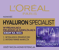 L'Oréal - HYALURON SPECIALIST NIGHT CREAM - Anti-wrinkle night face cream - 50 ml