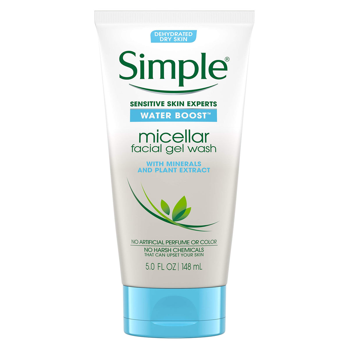 Simple Water Boost Micellar Facial Gel Wash Sensitive Skin 5 oz | 148 ML