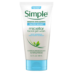 Simple Water Boost Micellar Facial Gel Wash Sensitive Skin 5 oz | 148 ML