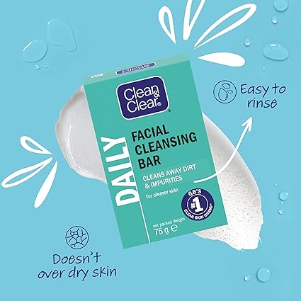 Clean & Clear Daily Facial Cleansing Bar 75g