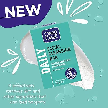 Clean & Clear Daily Facial Cleansing Bar 75g