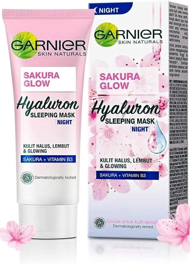 Garnier Sakura Glow Hyaluron Sleeping Mask Night Cream 20ml