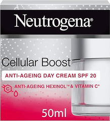 Neutrogena Face Cream, Cellular Boost, Anti-Ageing Day Cream SPF 20, 50ml