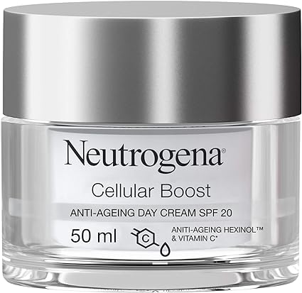 Neutrogena Face Cream, Cellular Boost, Anti-Ageing Day Cream SPF 20, 50ml