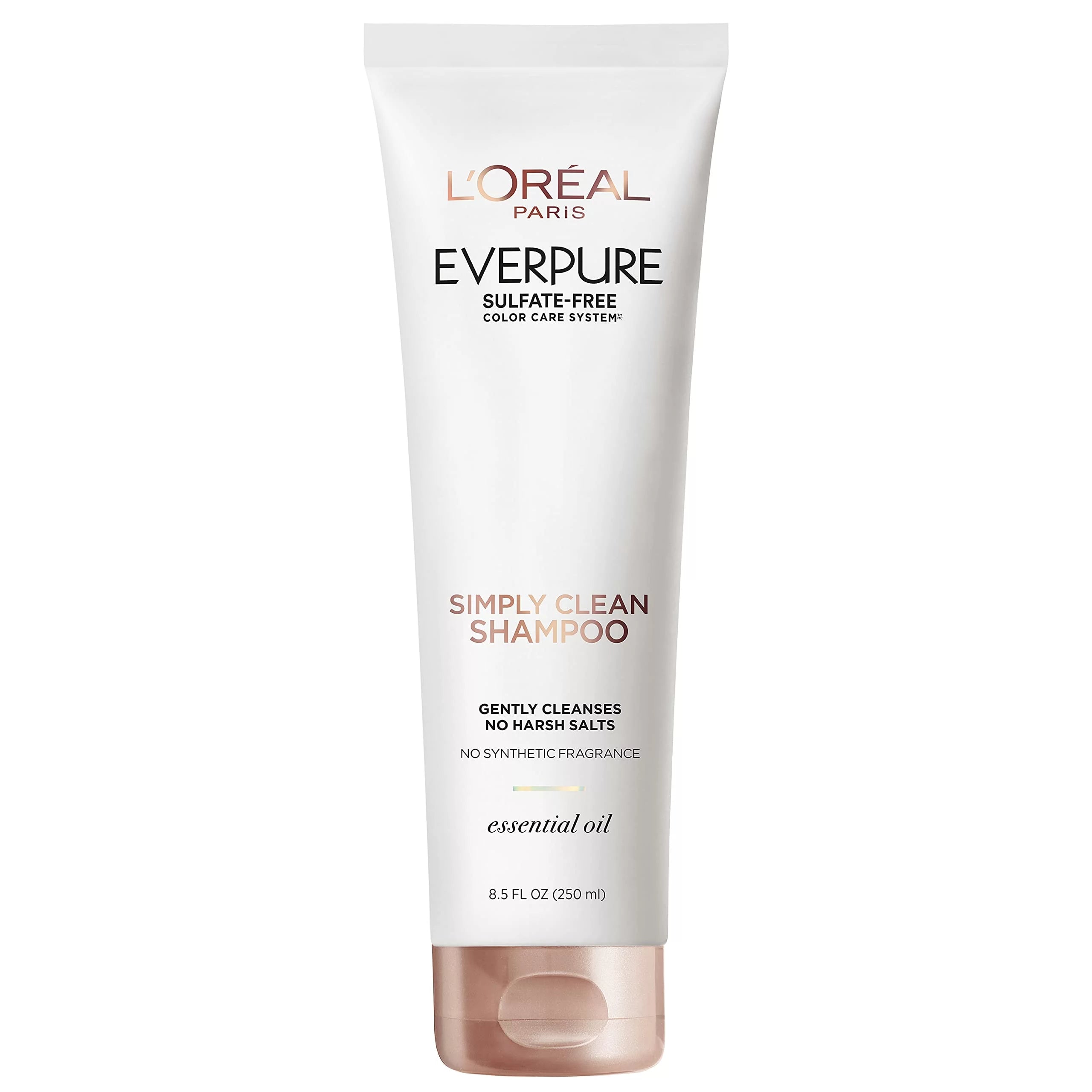 L'Oréal Paris EverPure Sulfate Free Simply Clean Hair Shampoo, Hydrating Hair Care with Rosemary Essential Oils, 8.5 Fl Oz