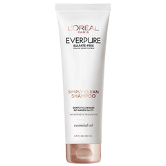 L'Oréal Paris EverPure Sulfate Free Simply Clean Hair Shampoo, Hydrating Hair Care with Rosemary Essential Oils, 8.5 Fl Oz