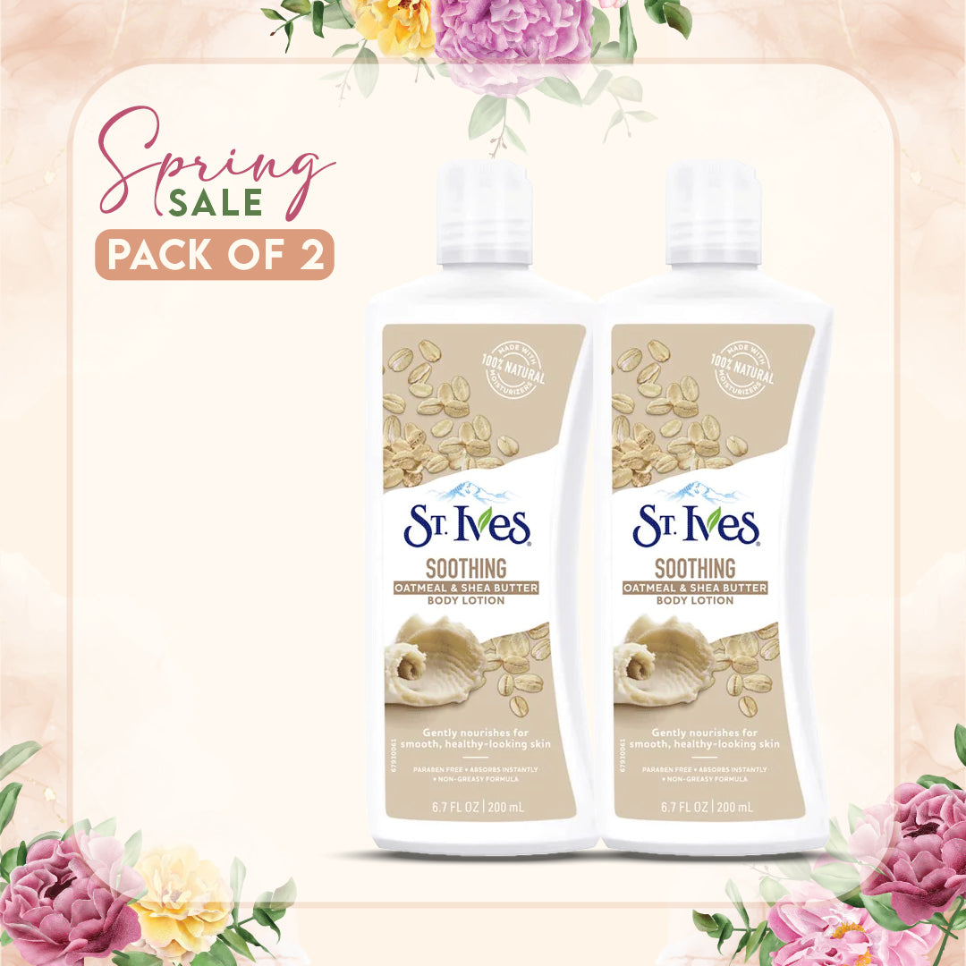 St Ives Oatmeal & Shea Butter Body Lotion 200ml (Pack of 2)