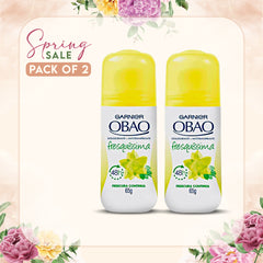 Garnier Obao Fresquissima 48H Roll-on Anti-perspirant Deodorant 65G (Pack of 2)