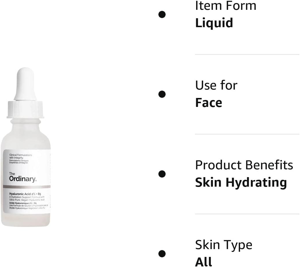 The Ordinary Hyaluronic Acid 2% + B5 Hydration Face Serum 30ml