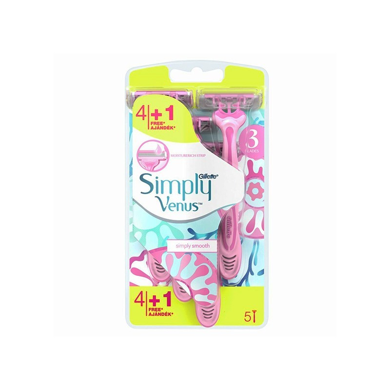 Gillette Venus 3 Simply Disposable Razors 4'S