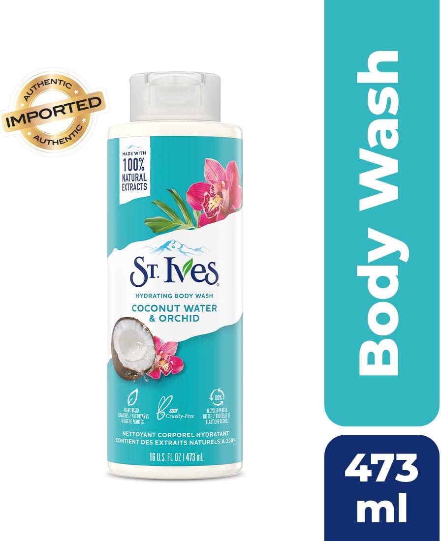 St Ives Coconut Water & Orchid Body Wash 16Oz