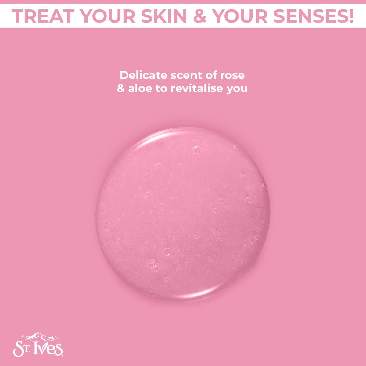 St Ives Rose & Aloe Vera Body Wash 16Oz