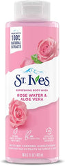 St Ives Rose & Aloe Vera Body Wash 16Oz