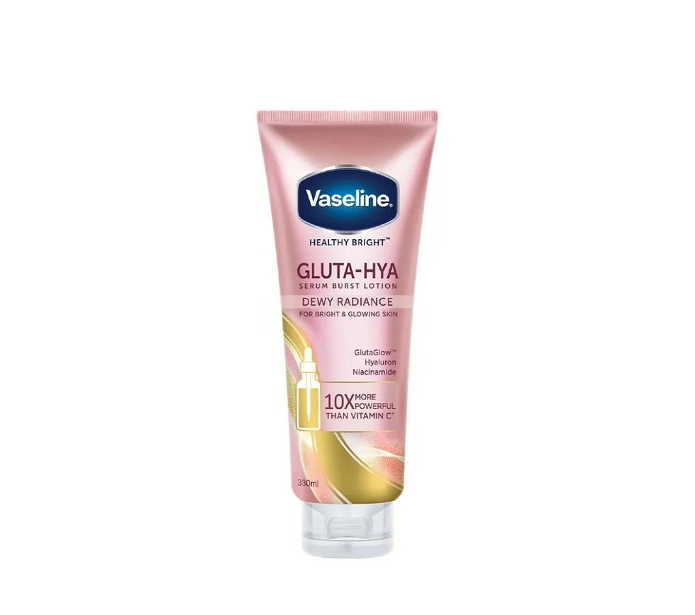 Vaseline Healthy Bright Gluta-Hya Serum Burst Lotion Dewy Radiance 330ML