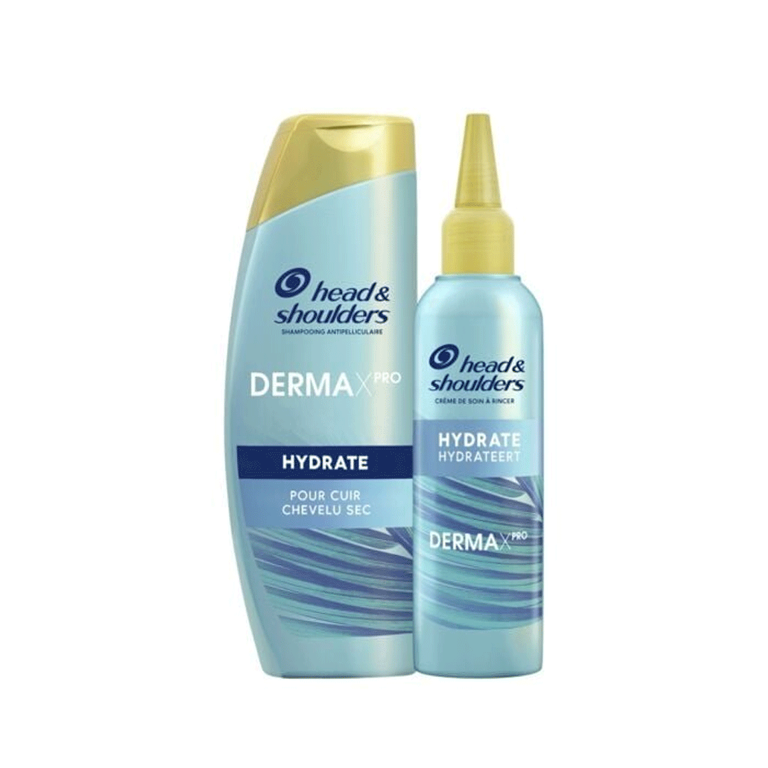 Head & Shoulder Derma X Pro Hydrate Shampoo + Hair Cream (Pack Of 2)