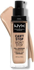 NYX Can't Stop Won't Stop Full Coverage Foundation 30ml - Vanilla