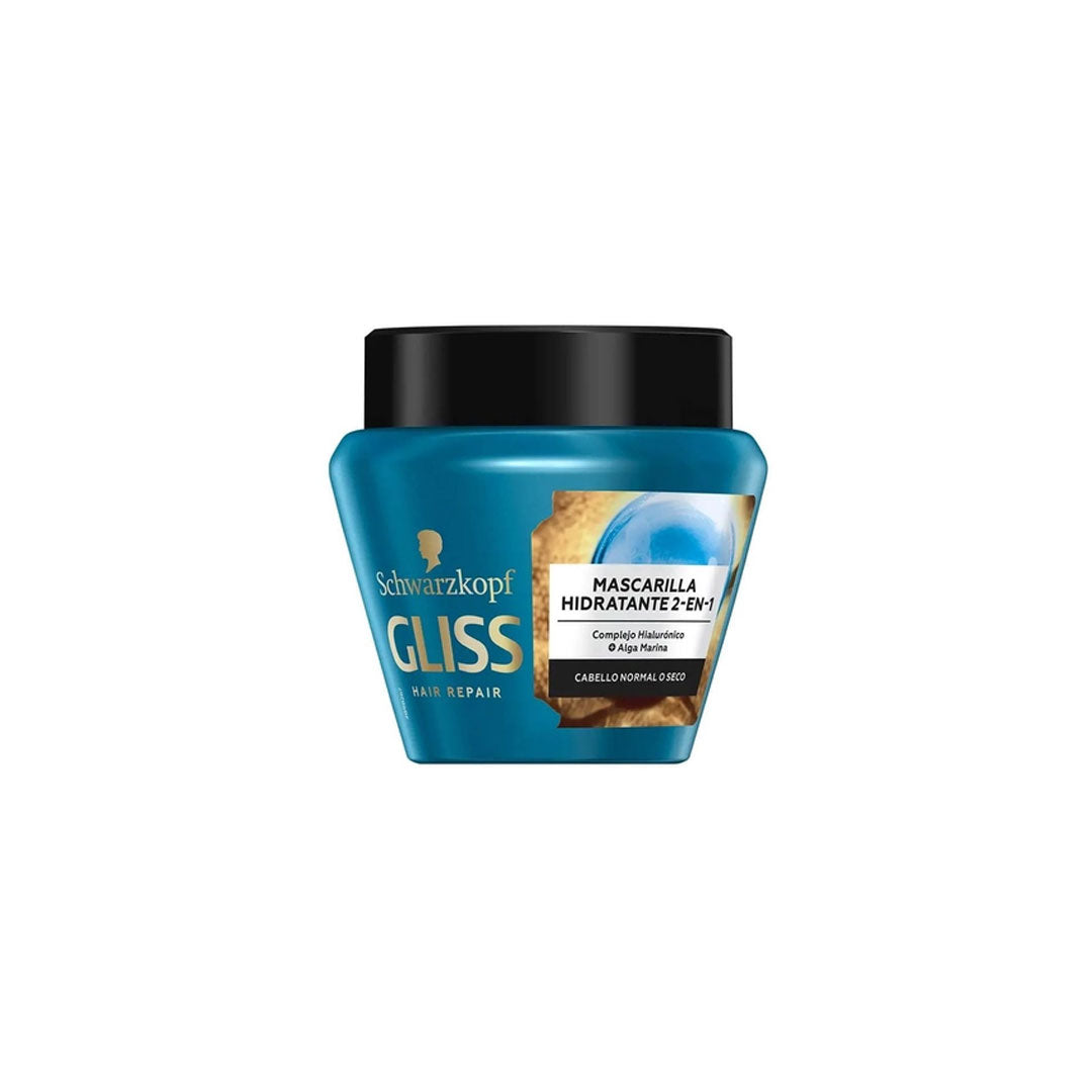 Schwarzkopf Gliss 2 In 1 Hidratante Hair Mask 300ml