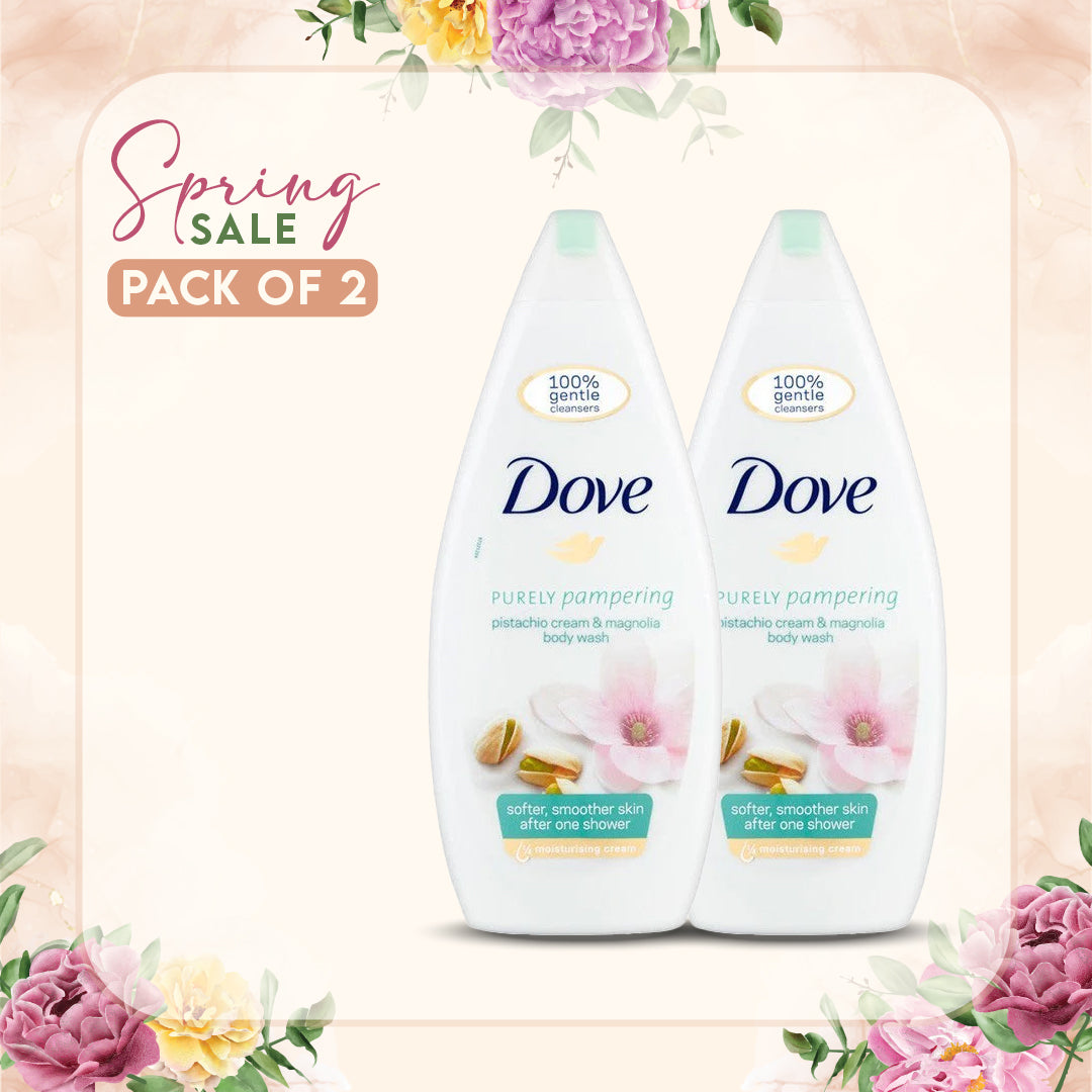 Dove Pistacchio Magnolia Body Wash 500ml (Pack of 2)