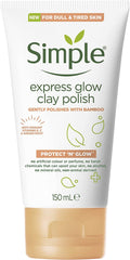 Simple Protect 'N' Glow Express Glow Clay Polish Cleanser leaves skin naturally glowing for expert facial skin care 150 ml…