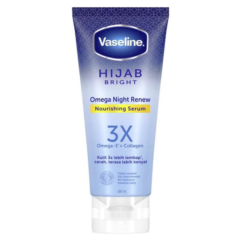 Vaseline 3X Hijab Bright Night Renew Nourishing Serum 180ml