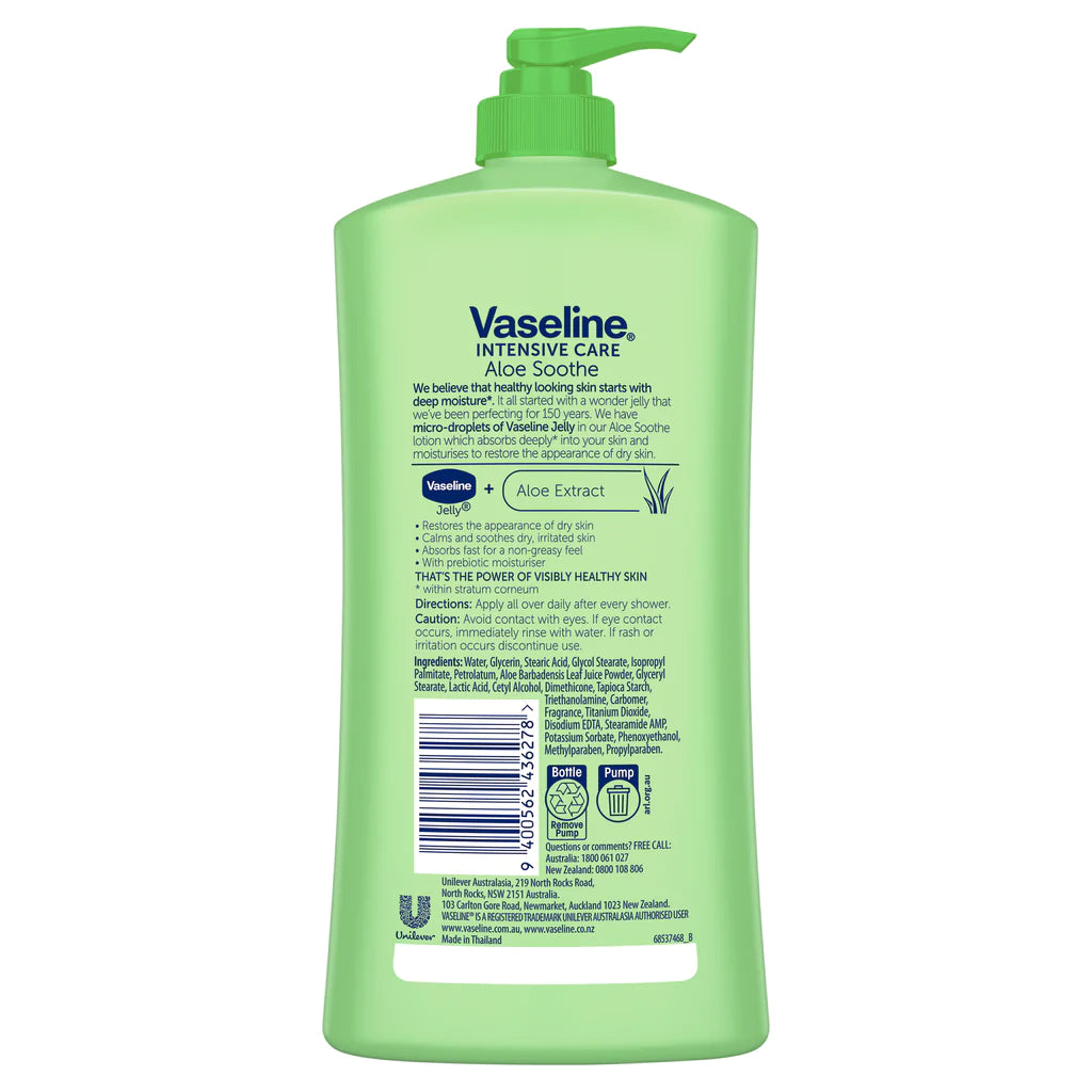 Vaseline Aloe Soothe Body Lotion 750ml