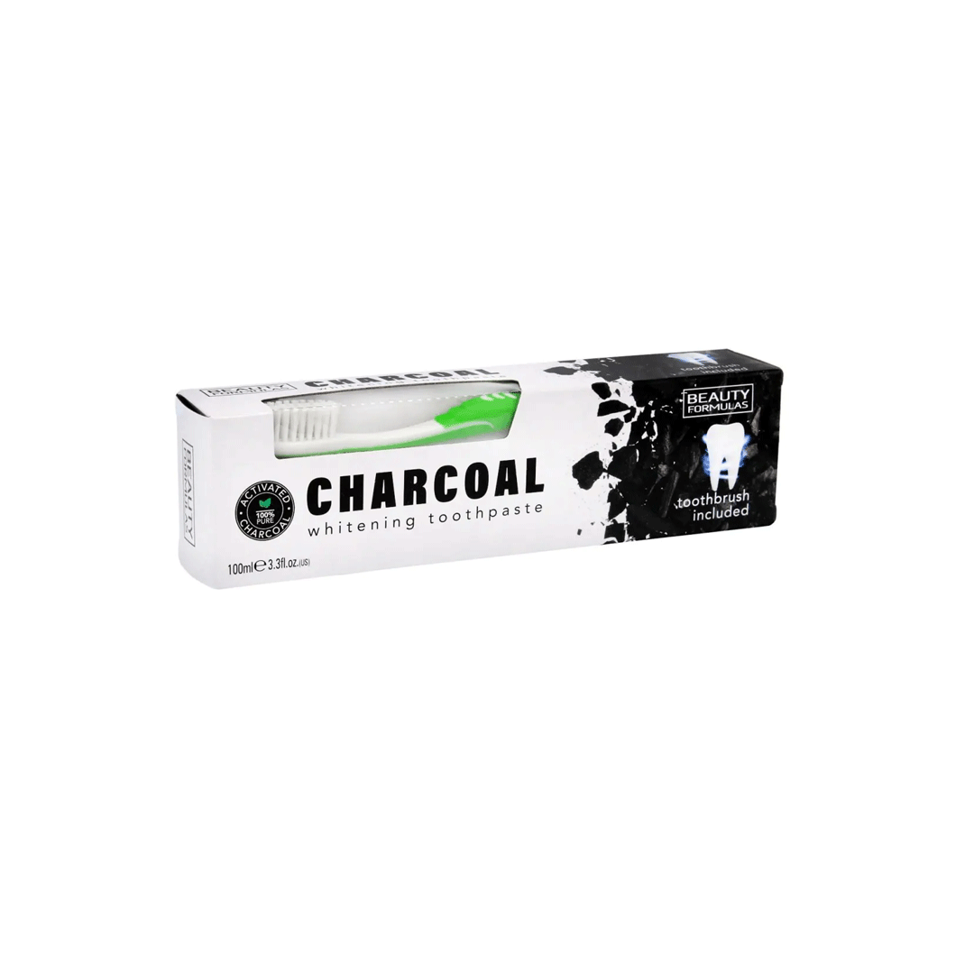 Beauty Formula Charcoal Tooth Paste Plus Tooth Brush 100ml