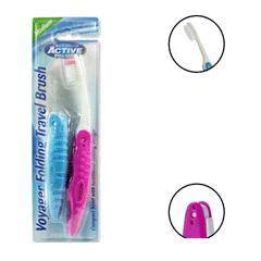 Beauty Formula Folding Travel Tooth Brush (Pack of 2)