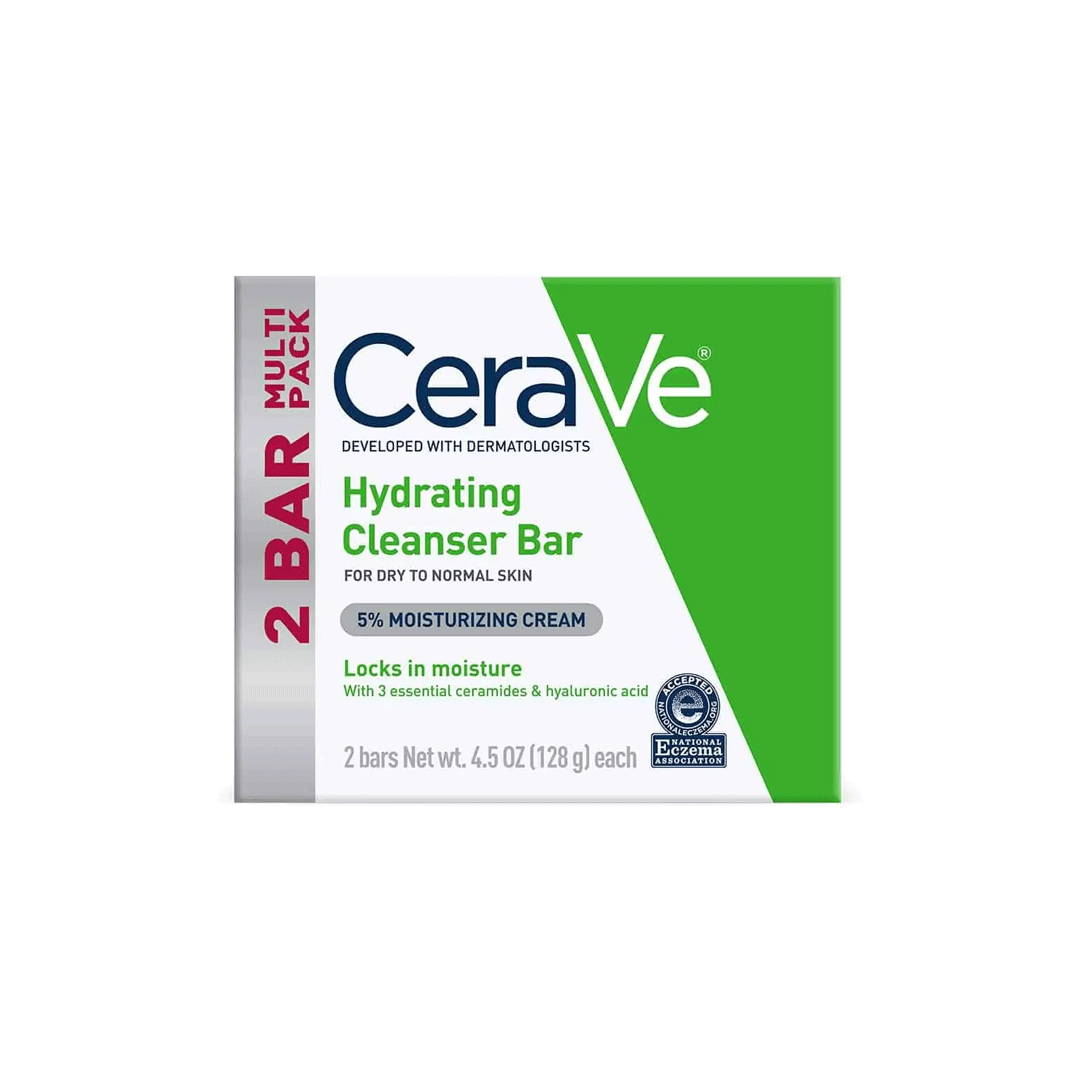 Ceravex Hydrating Cleansing Bar Soap 3Oz (Pack of 2)