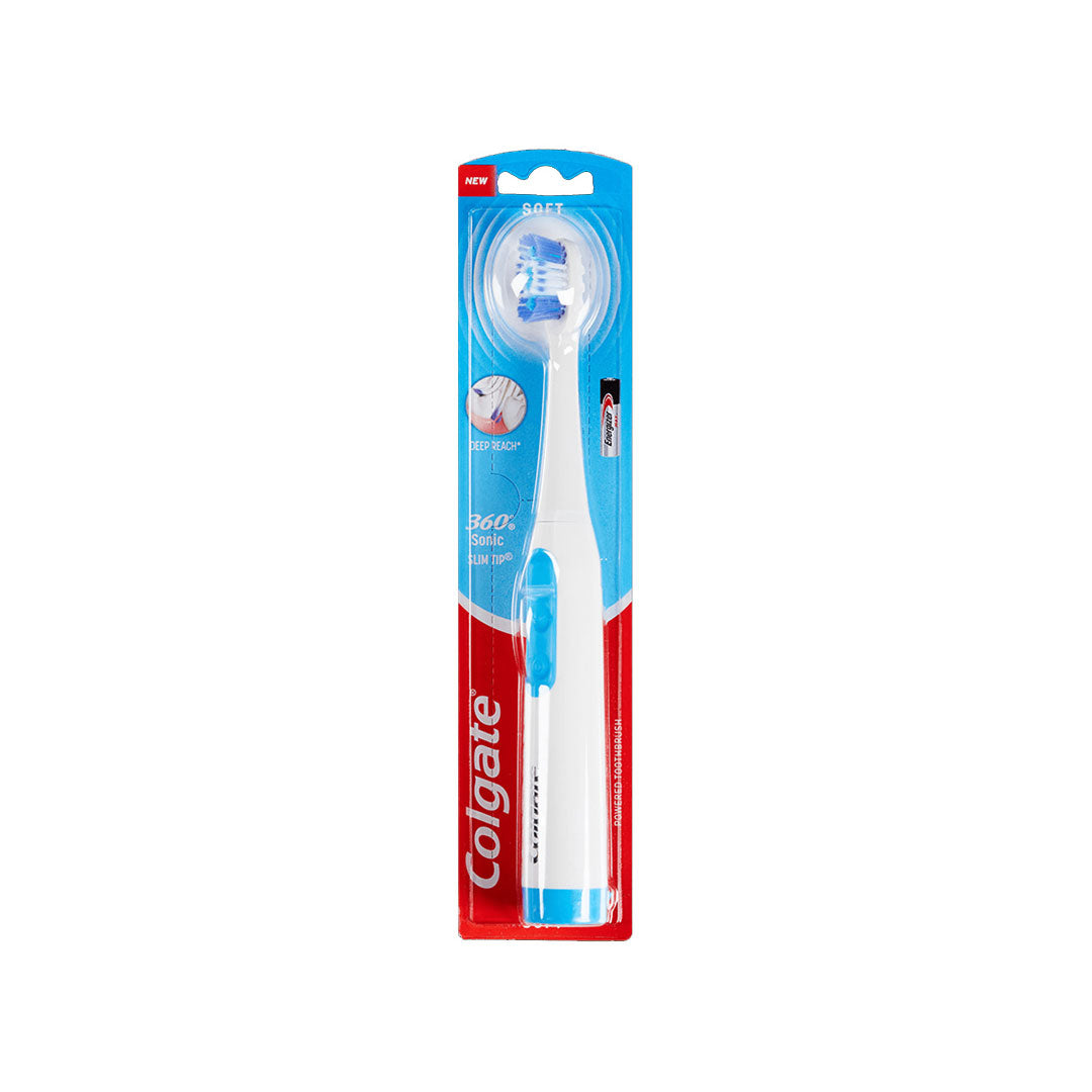 Colgate 360 Slip Tip Battery Soft Tooth Brush 1'S