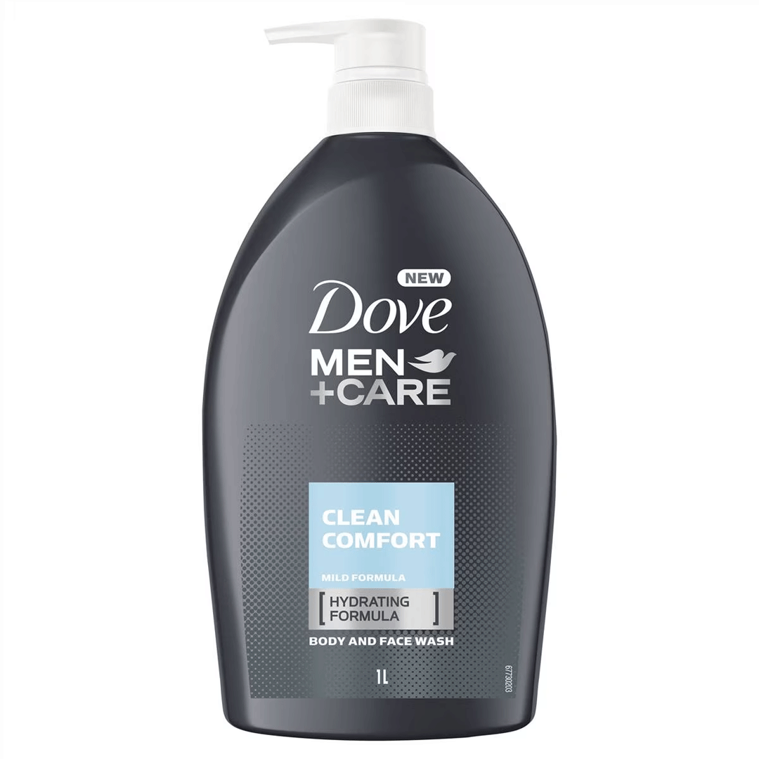 Dove Men Care Clean Comfort Body and Face Wash 1Ltr