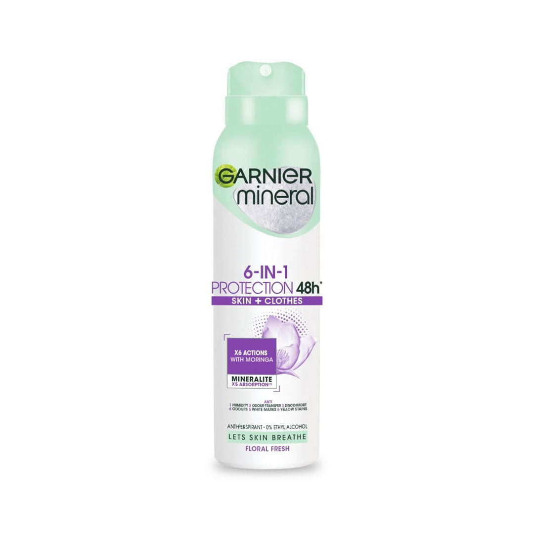 Garnier 6 in 1 Protection 48H Lasting Deodorant Spray 200ml