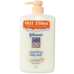 Johnsons Ph 5.5 With Honey Body Wash 1000ml