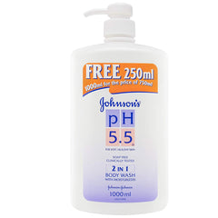 Johnsons Ph 5.5 With Moisturizers 2 In 1 Body Wash 1000ml