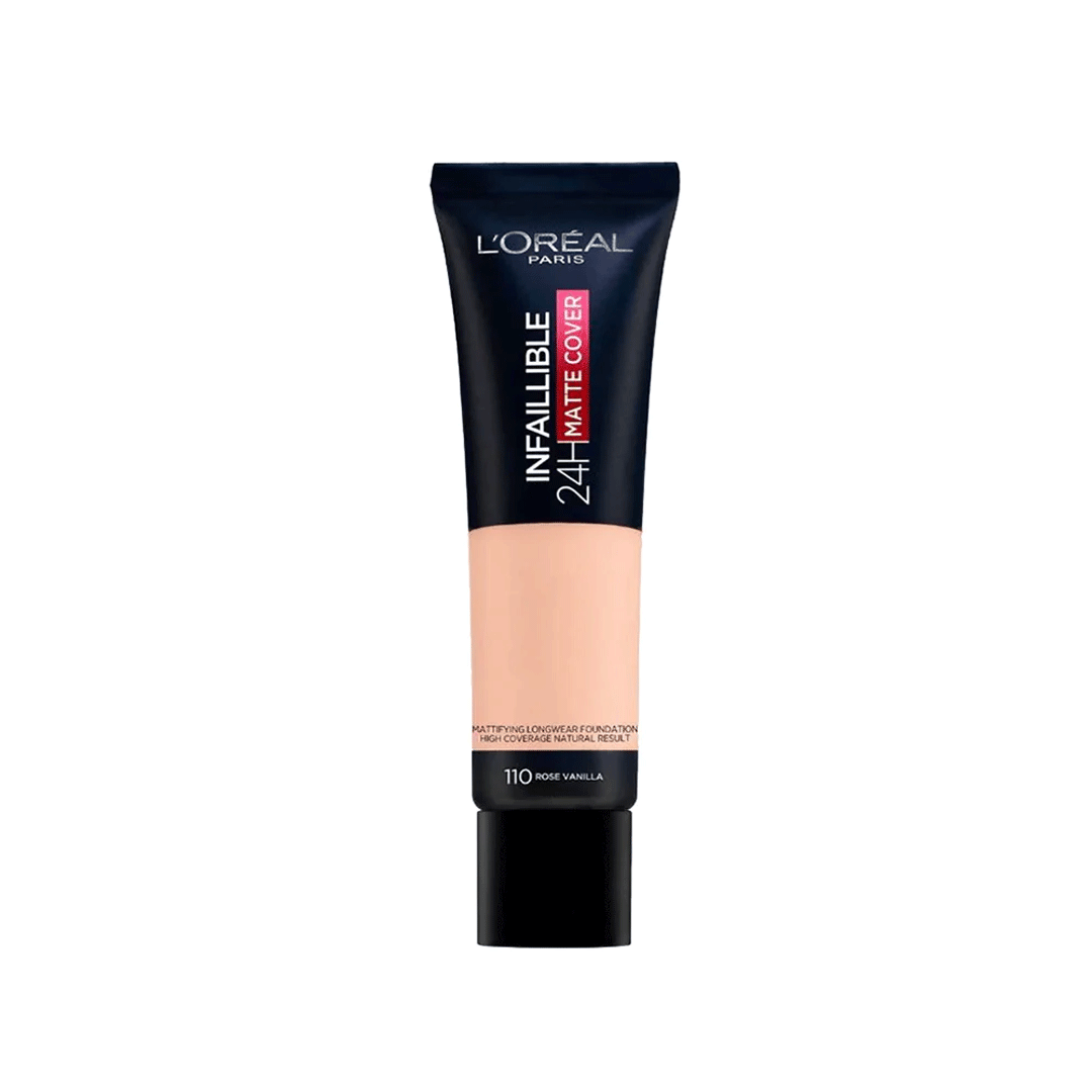 Loreal Infallible 24H Matte Cover Liquid Foundation - 110 Rose Vanilla