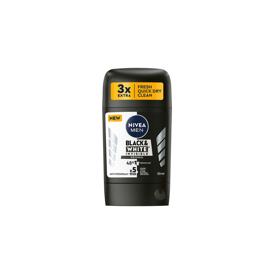 Nivea Men Black & White Invisible Original Deo Stick 50ml