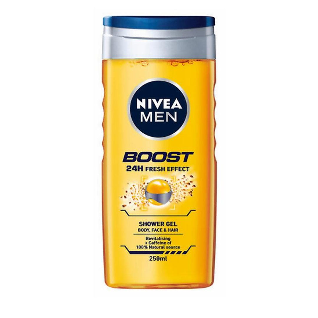 Nivea Men Boost 3 In 1 Hair Face & Body Shower Gel 250ml