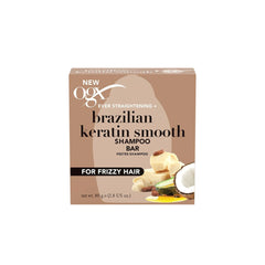 OGX Straightening & Brazilian Keratin Smooth Bar Shampoo 80g