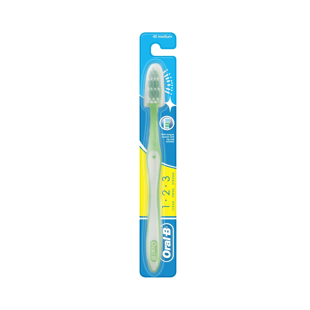 Oral B 123 Clean Fresh Medium Tooth Brush