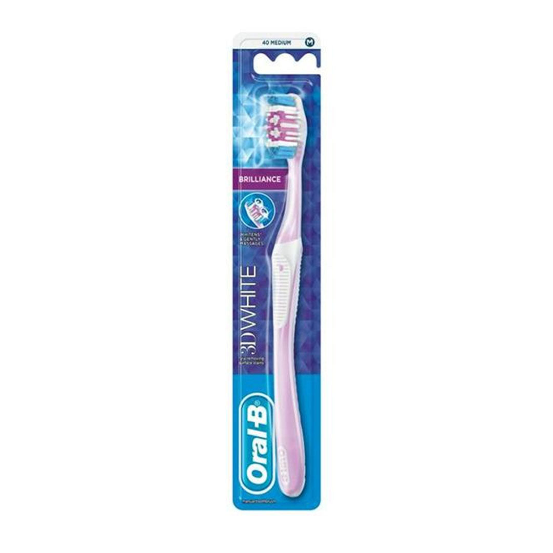 Oral B 3D White Brilliance Medium Toothbrush 1'S