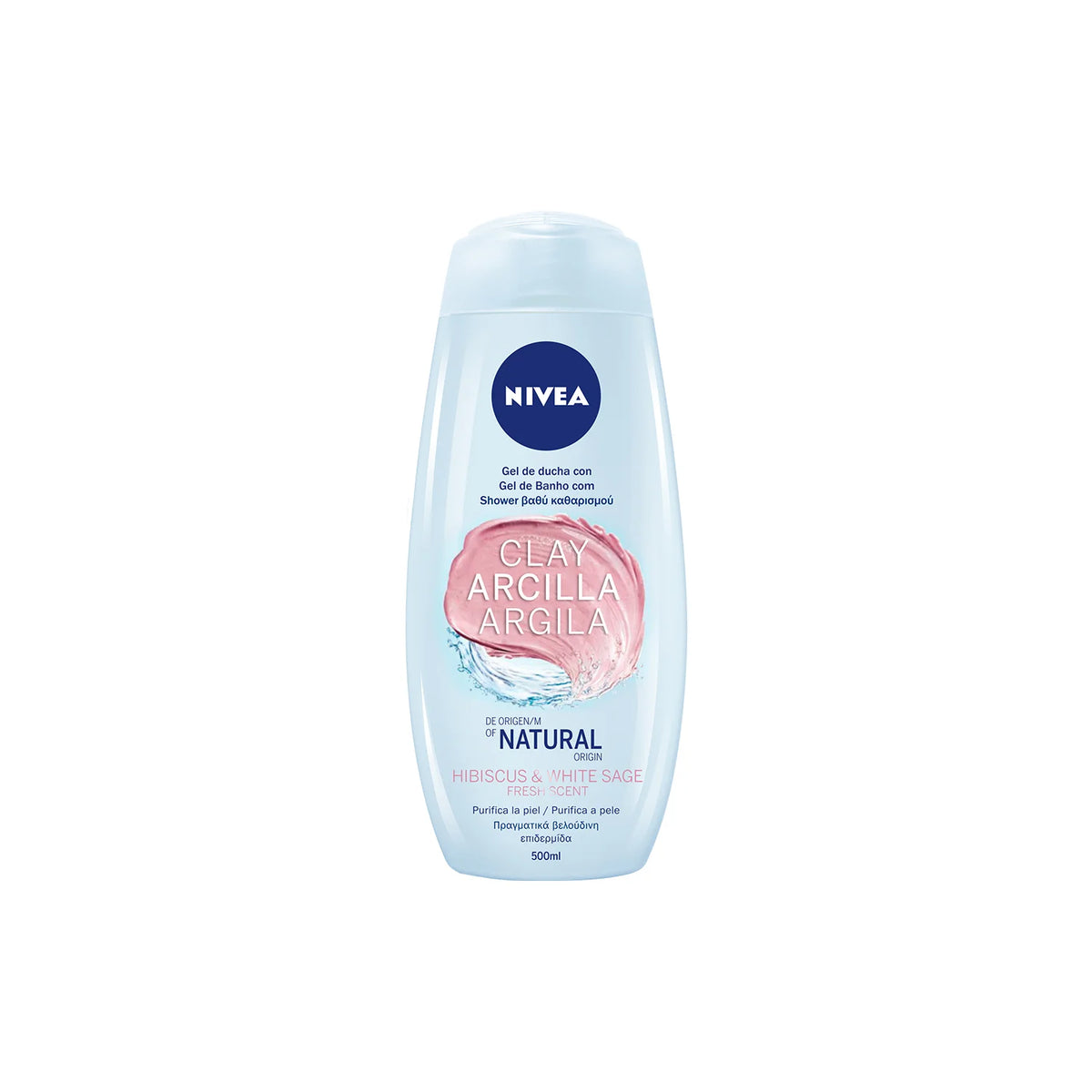 Nivea Hibiscus & White Sage Clay Arcilla Agile Shower Gel 500ml