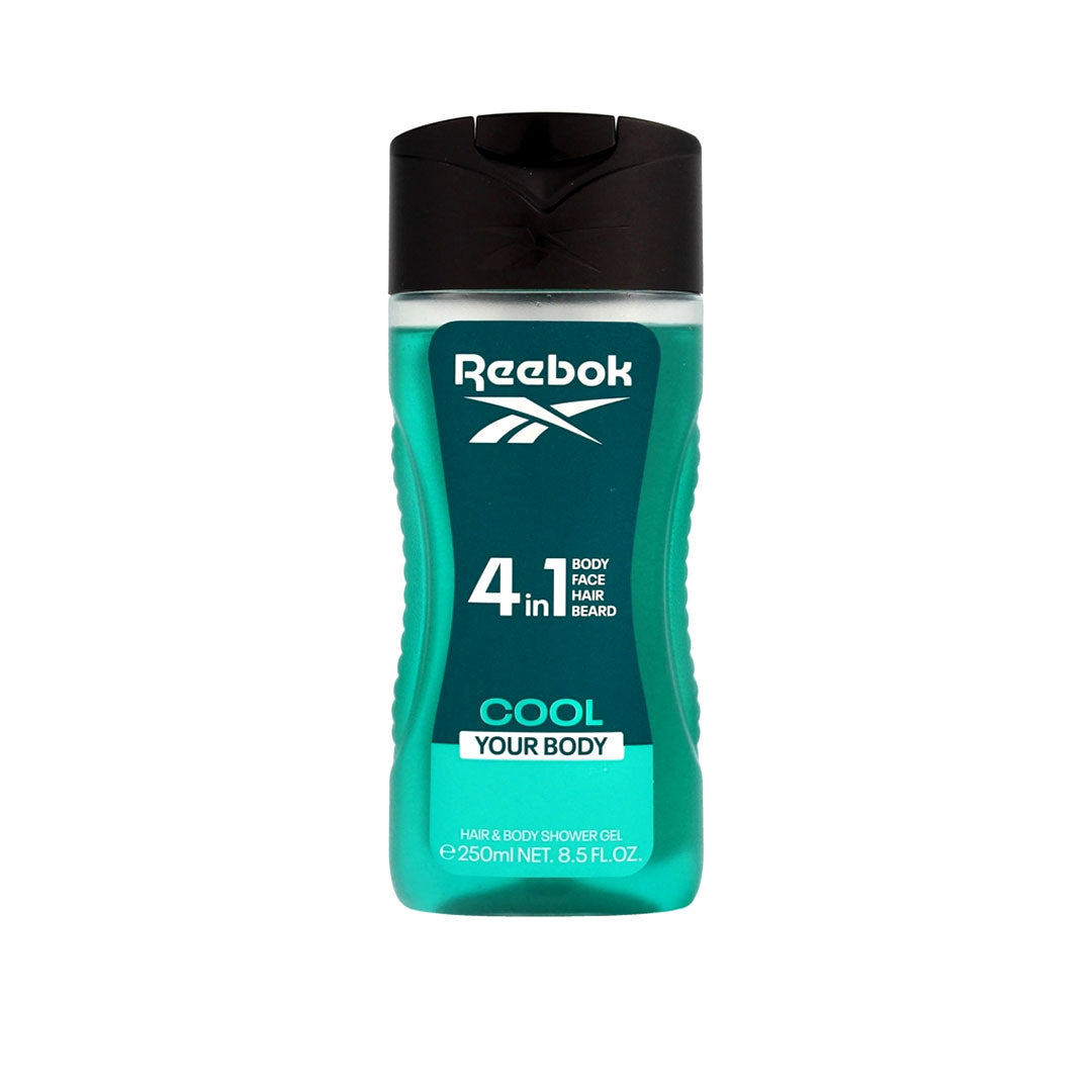 Reebok Men 4 In 1 Cool Your Body Shower Gel 250ml