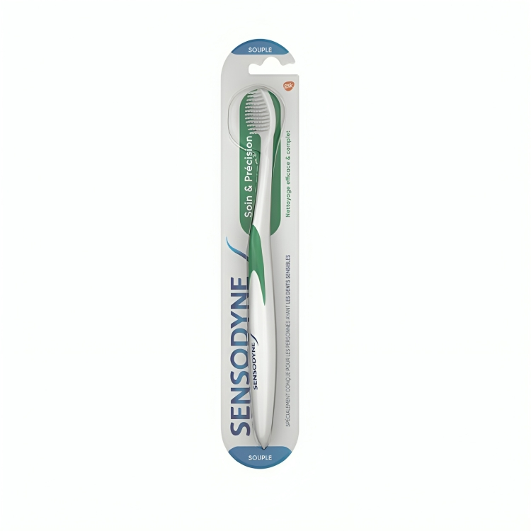 Sensodyne Bad Soin and Precision Souple Toothbrush