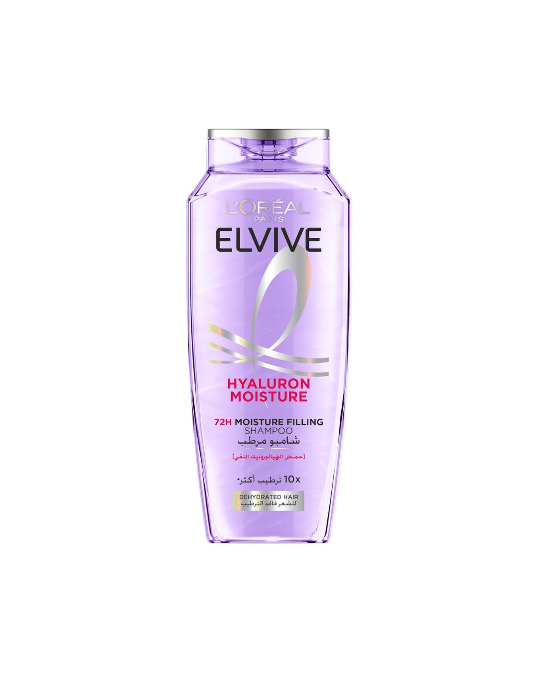 L’Oréal Paris Elvive Hyaluron Moisture Filling Shampoo, Replumps Hair with 72H of Hydration, 400ml