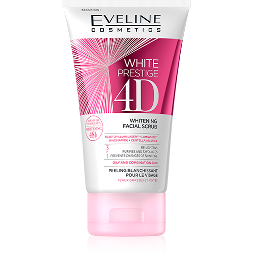 Evenline Cosmetics White Prestige 4D Whitening Facial Scrub, 150 ML